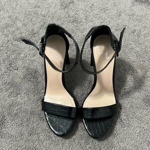 Elegant Black Strappy Heels